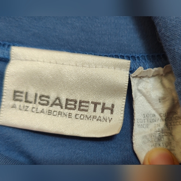 Liz Claiborne Blue Turtleneck Sweater - Picture 3 of 3